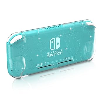 Switch lite Clear Glitter Case, Switch lite Protective Case, Switch lite TPU Case - Clear