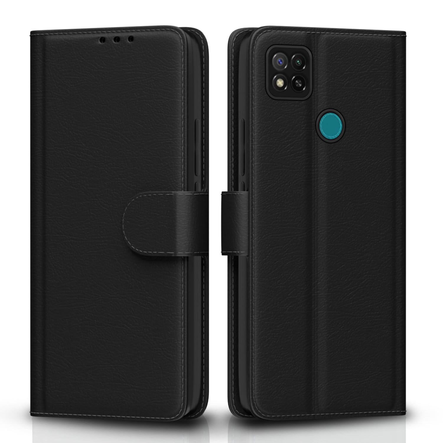 Pikkme Flip Cover Leather Finish | Inside TPU with Card Pockets | Wallet Stand and Shock Proof | Complete Protection Flip Case for Redmi 10A/10A Sport/Redmi 9/Redmi 9 Activ/9C/Poco C31(Black) Pikkme Flip Cover Leather Finish | Inside TPU with Card Pockets | Wallet Stand and Shock Proof | Complete Protection Flip Case for Redmi 10A/10A Sport/Redmi 9/Redmi 9 Activ/9C/Poco C31(Black)