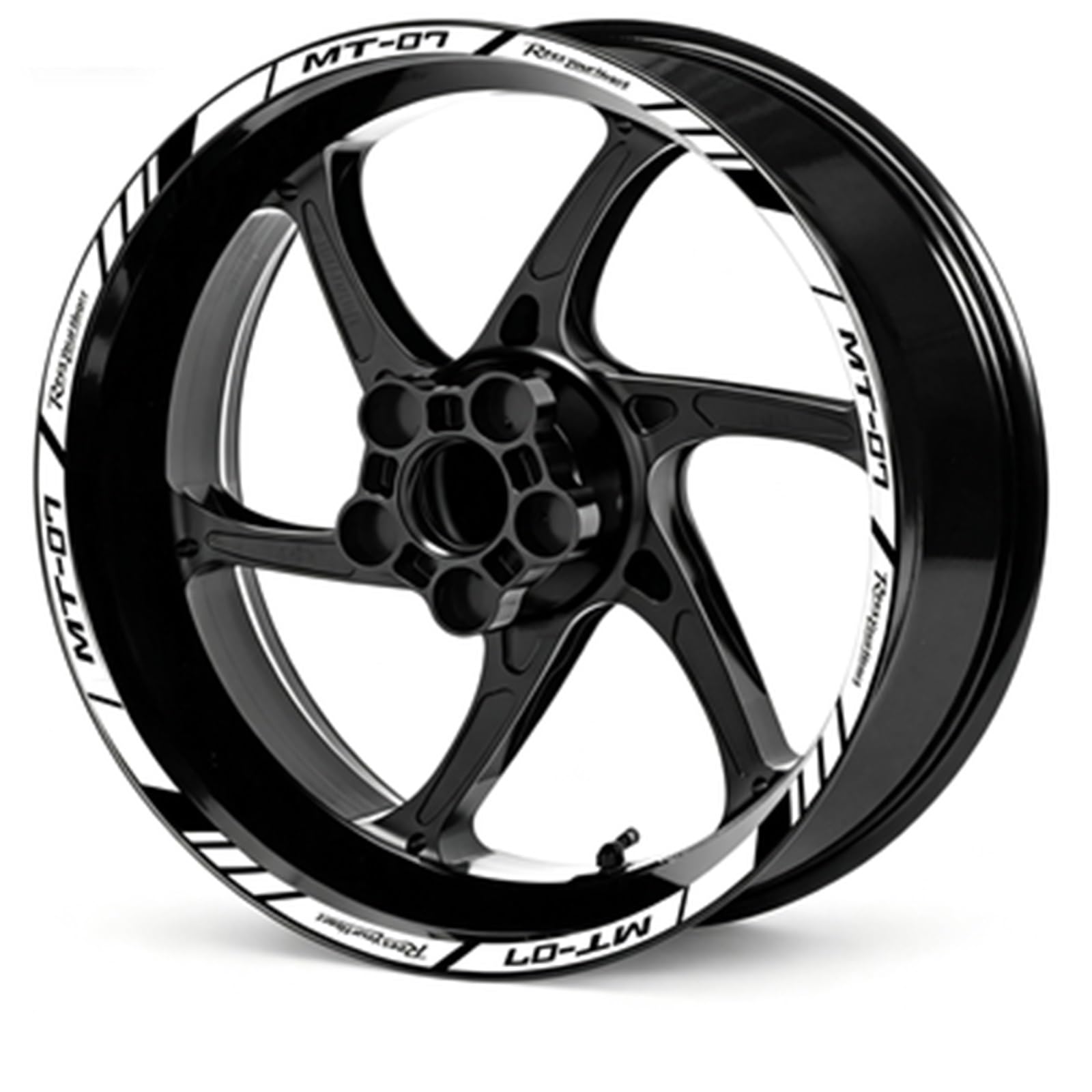 Motorcycle Wheel Rim Stickers Reflective Hub Stripe Tape Decals Waterproof for Yamaha MT-07 MT07 Mt 07 Motorbike(Color5)