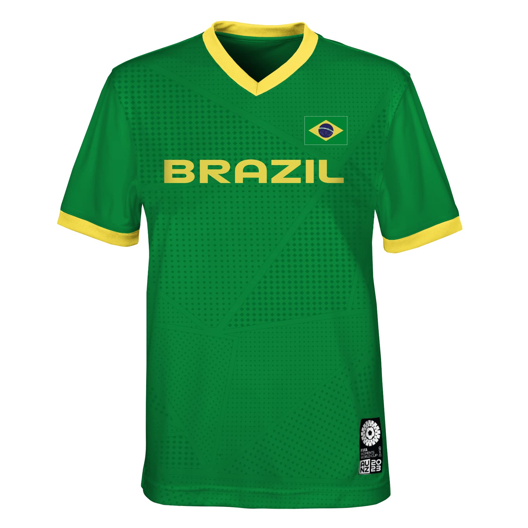 FIFAUnisex Official 2023 Fifa Women's Football World Cup Adult Team Shirt, Brazil T-Shirt (pack of 1)