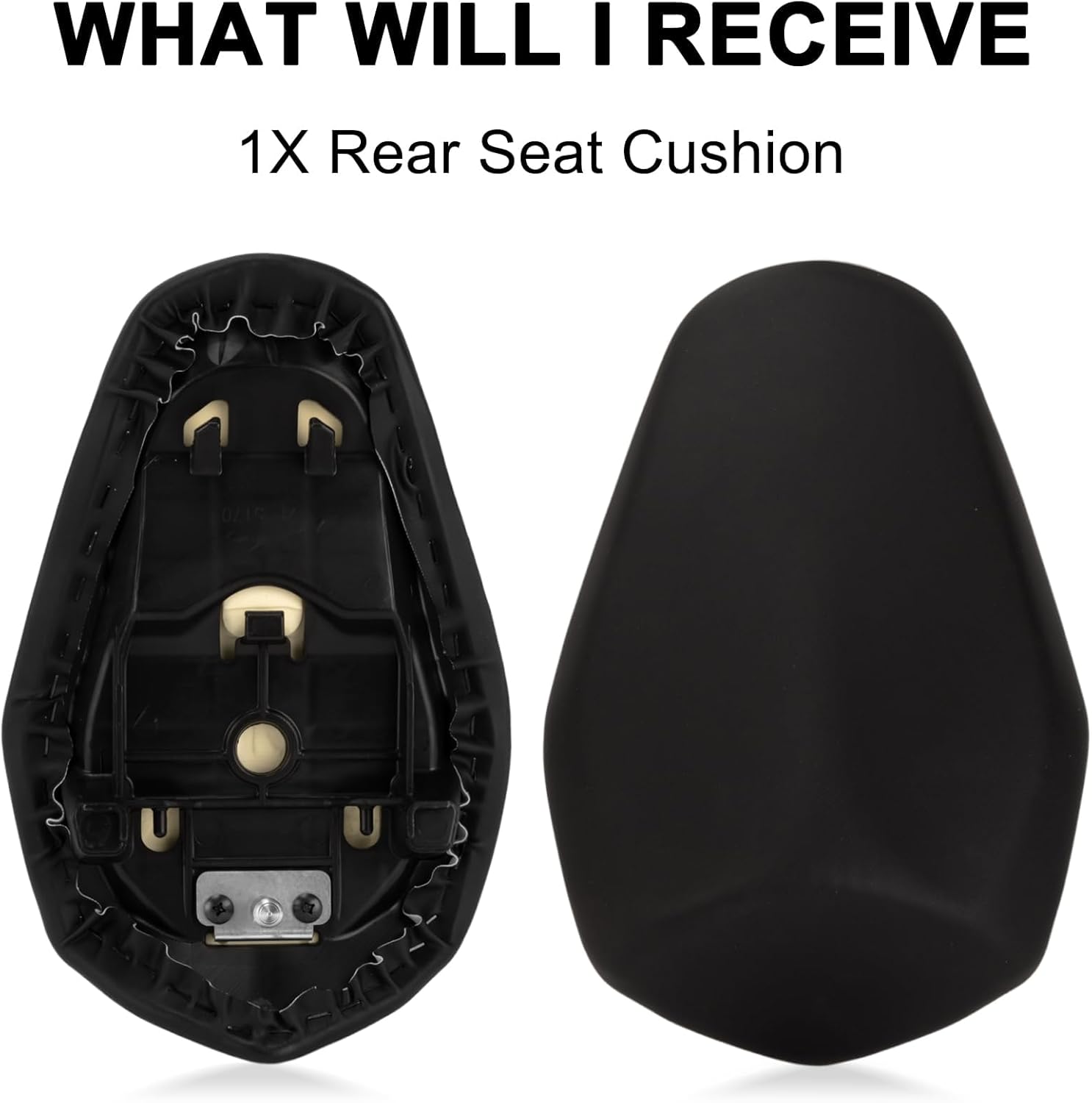 PSLER Black Rear Passenger Seat Pillion -ZX4R Seat Motorcycle Accessories for Ninja ZX4R ZX4RR 2023-2024