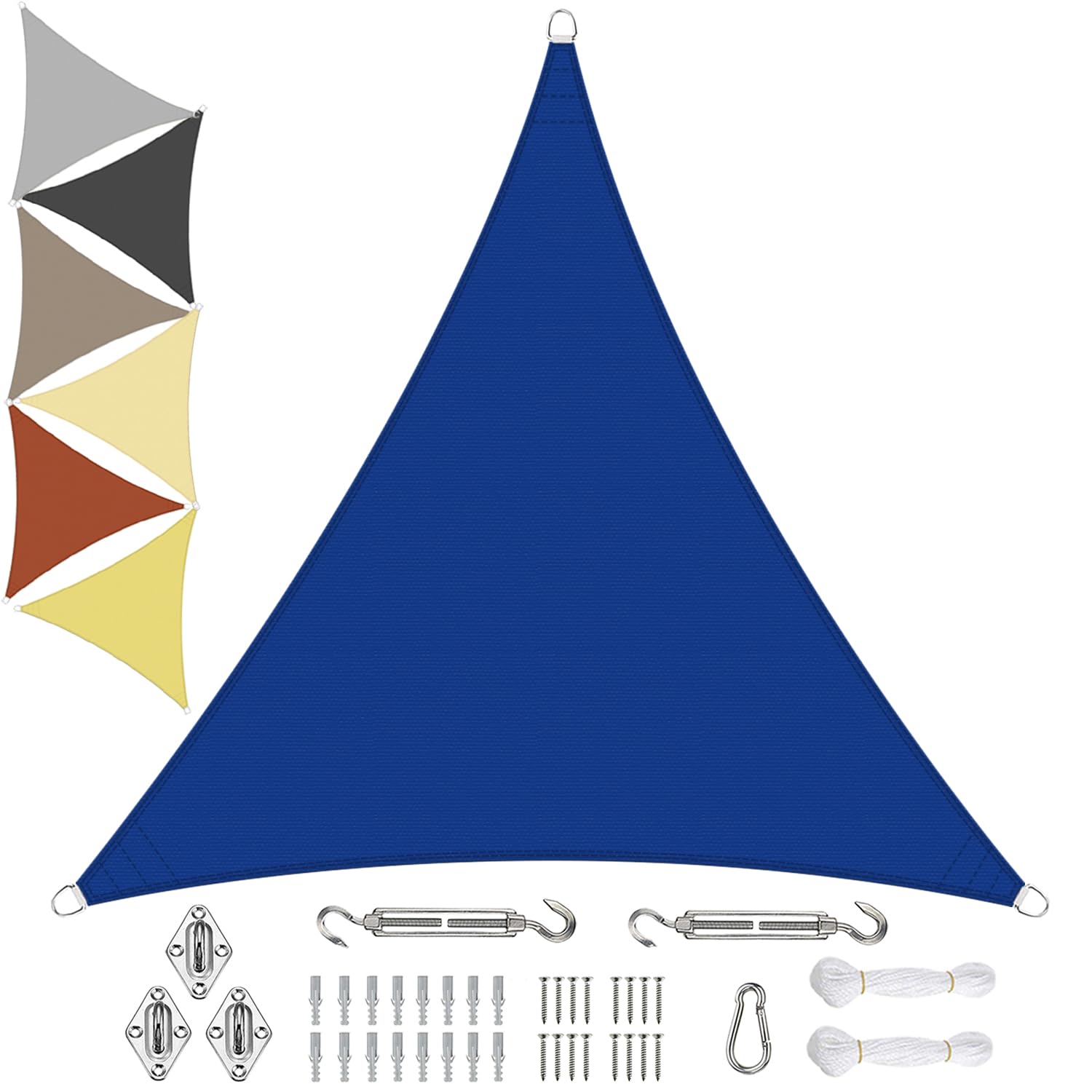 Sichtschutz Awning Canopy 2x2x2M, Durable Oxford Canopy, Made of High-grade Polyester, With Fixing Kit, for Outdoor Garden Patio Yard Party - blue — image 1