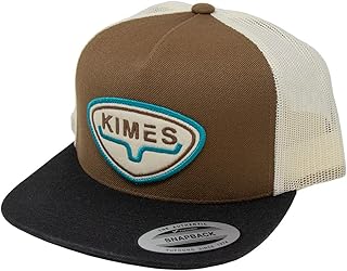 Kimes Ranch Unisex Caps Conway Trucker 5-Panel Adjustable Mesh Back Snapback Hat/Brown