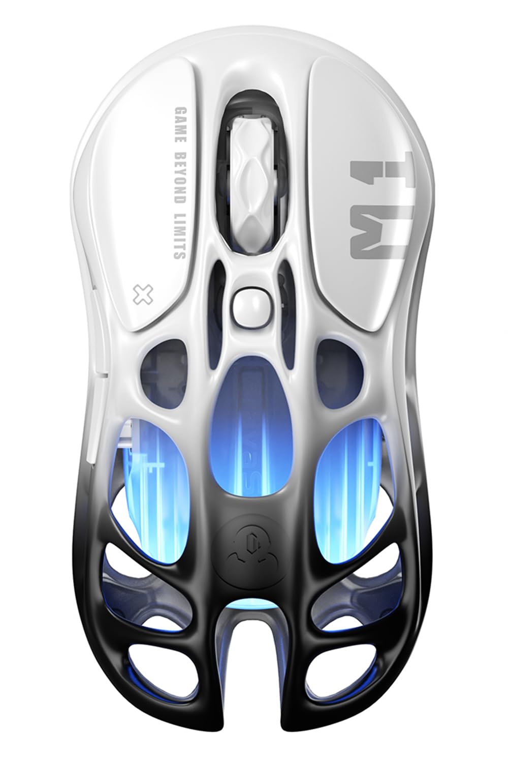 GravaStar Mercury M1 Pro Wireless Gaming Mouse, Lightweight Magnesium Alloy 26,000DPI PAW3395DM Sensor, 5 Programmable Buttons, Supports Wired, 2.4GHz/BT, Up to 200 Hours of Battery Life - Gradient