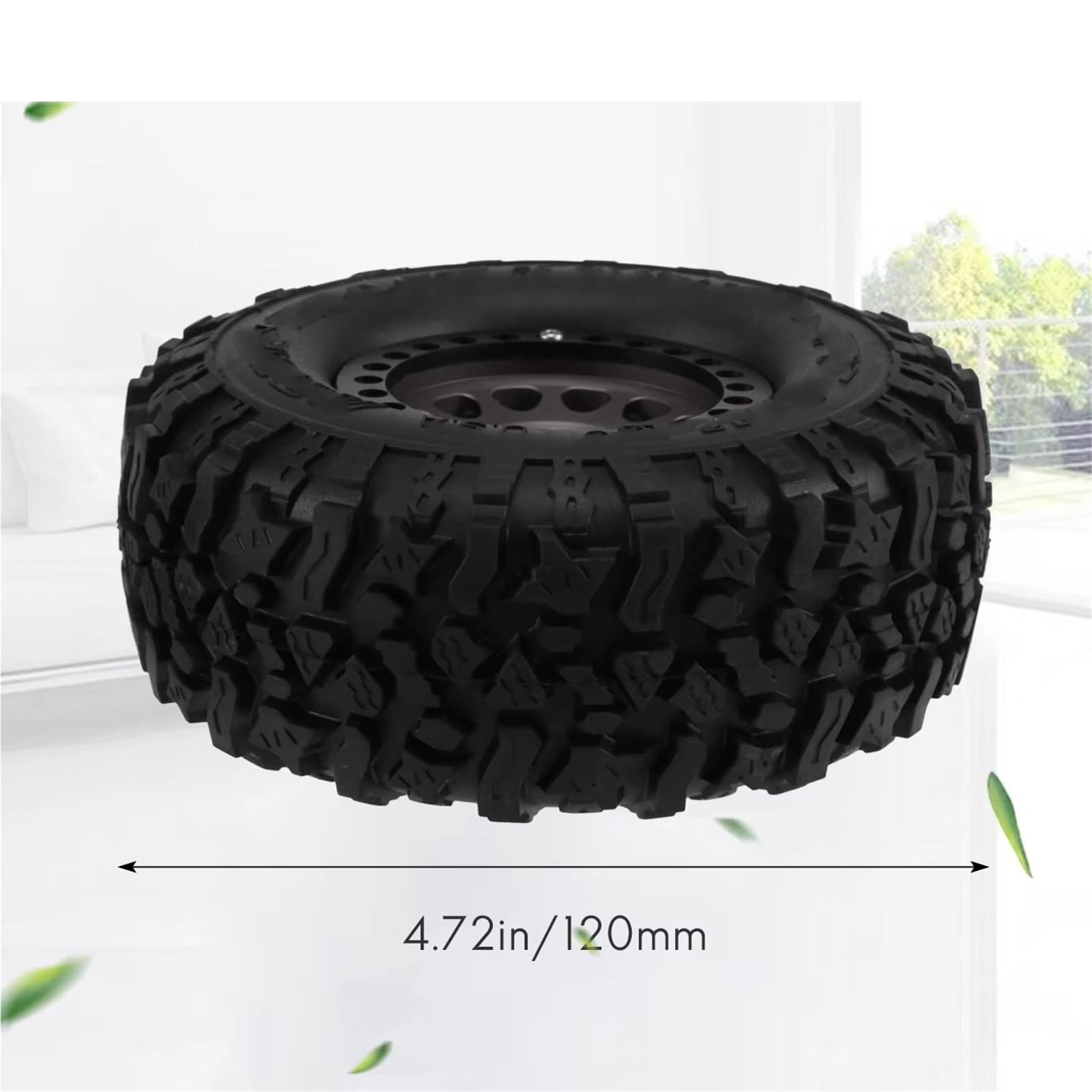 Compatibile Con Traxxas Per TRX4 Per TRX6 Per Axial Per SCX10 RR10 1/10 RC Crawler Car Parts 4 Pezzi In Metallo 2.2 Beadlock Cerchioni Pneumatici Set Accessori RC