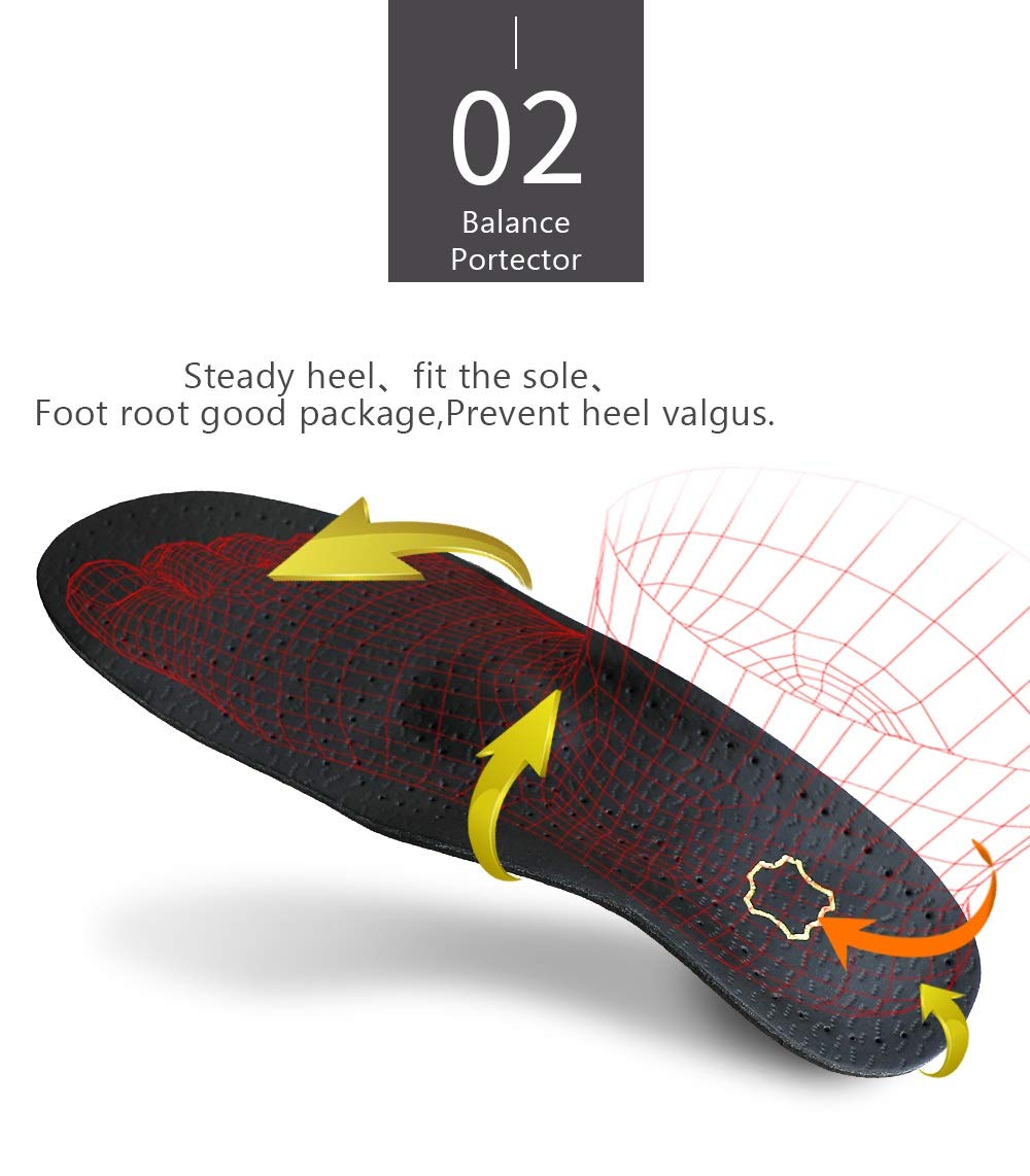 Skórzana wkładka ortopedyczna Damska męska ortopedyczna płaska stopa Heel Arch Support Mężczyźni Damskie buty Wkładka podeszwy Insertion (Rozmiar: EUR 41-42) (EUR 39)