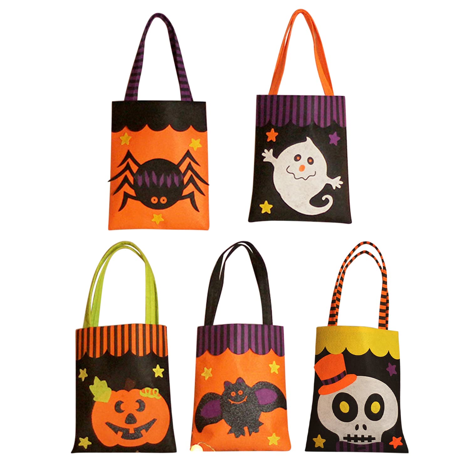 Sacs à Bonbons En Lin Pour Halloween | Jolis Sacs à Bonbons Rudolphe Avec Poignées - Bonbons Ou