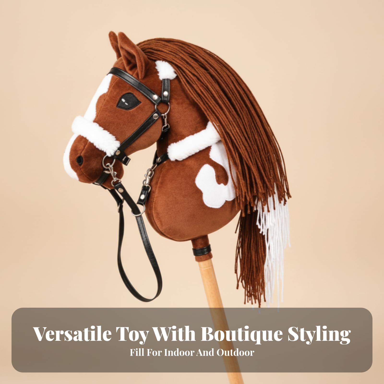Cavallo con Bastone Morbido Giocattolo