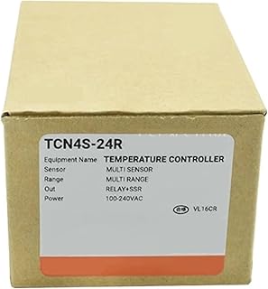 TCN4S-24R Temperature Controller, 1/16 DIN Dual Display 4 Digit PID Control Relay and SSR Output 2 Output 100-240VAC