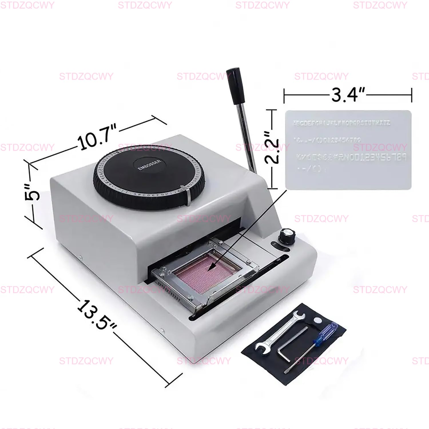 Maszyny do wytłaczania kart PVC, Drukarka do wytłaczania kart 72-znakowych, Prasa do kart PVC i aluminiowych, Maszyna do tłoczenia folią na gorąco, Ręczna maszyna do wytłaczania ka
