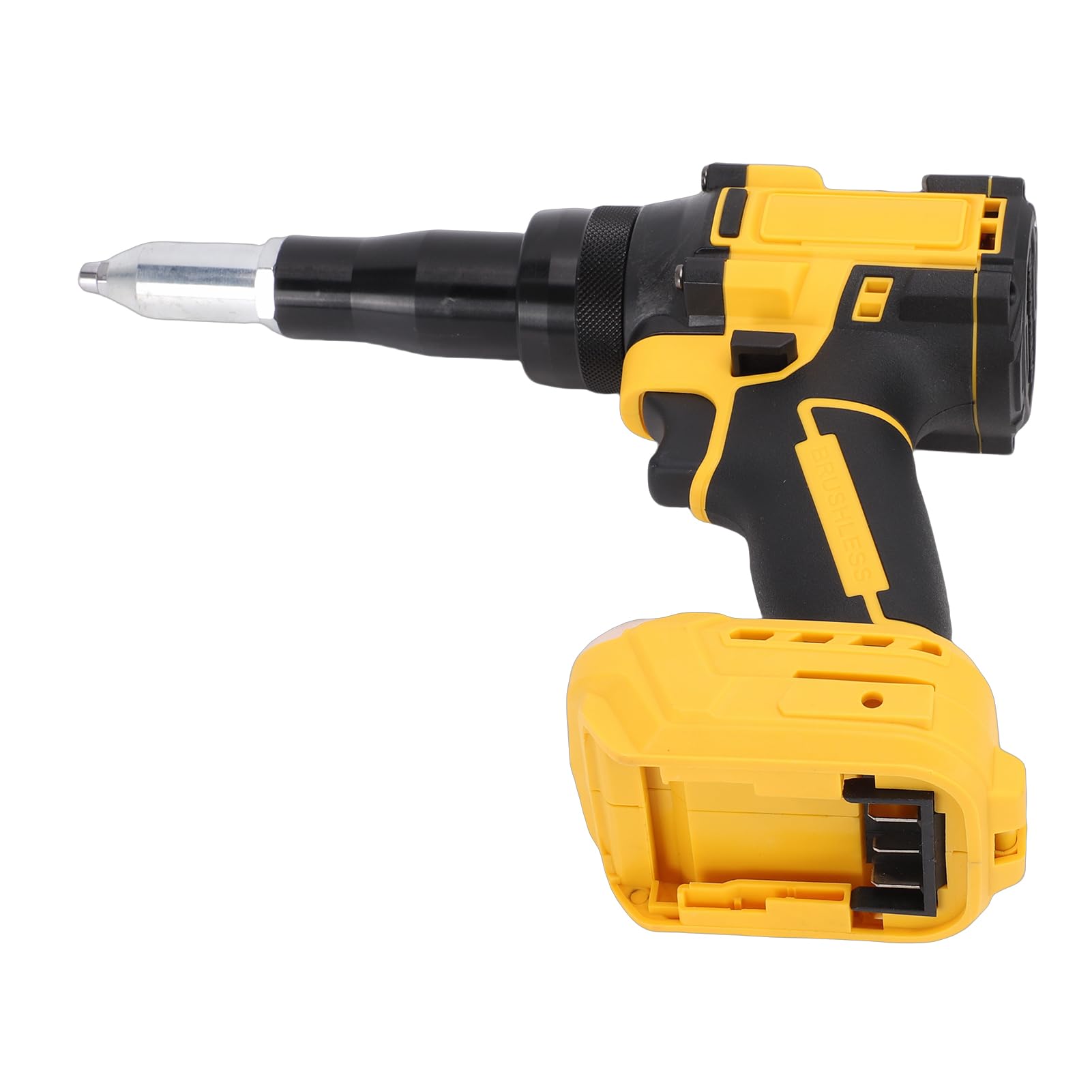 LiebeWH Remachadora Inalámbrica Motor sin Escobillas Remachadora Automática Fuerza de Tracción de 2248 LB de 0,79 Pulgadas Luz LED para Aluminio Acero Inoxidable para Usuarios de