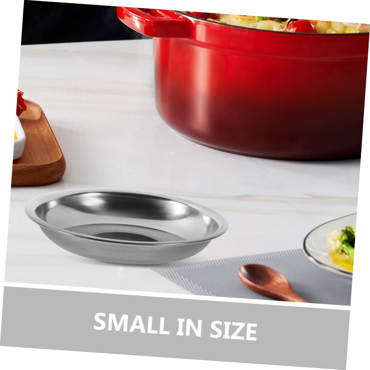 Garneck 10pcs Stainless Steel Dish Soy Sauce Dishes Small Sauce Dish Pinch Bowls Chip Dip Serving Dish Meal Prep Platter Seasoning Plate Mini Bowl Reusable Dipping Bowl Side Dish Silver