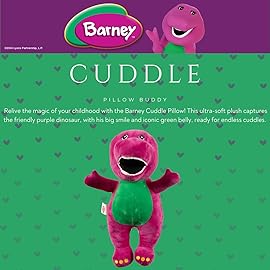 Collectibles Barney Classic Bedding Super Soft Cozy Decorative Pillow, (Officially Licensed Product) By Franco