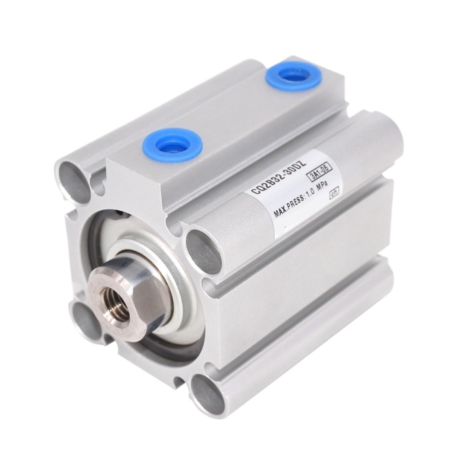 Cilindro compacto CDQ2A32-20DZ neumático de doble efecto con vástago simple y carrera ajustable