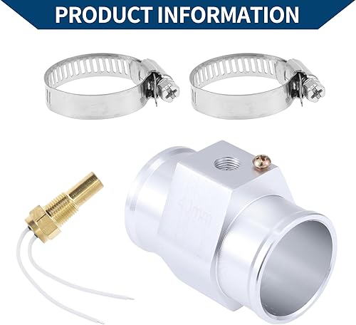 Miniatura 6 de ACROPIX Kit de sensor universal de temperatura de agua de 12 V24 V, adaptador de tono plateado de 18 "NPT de 1.57 pulgadas, 170'F encendido - 155'F