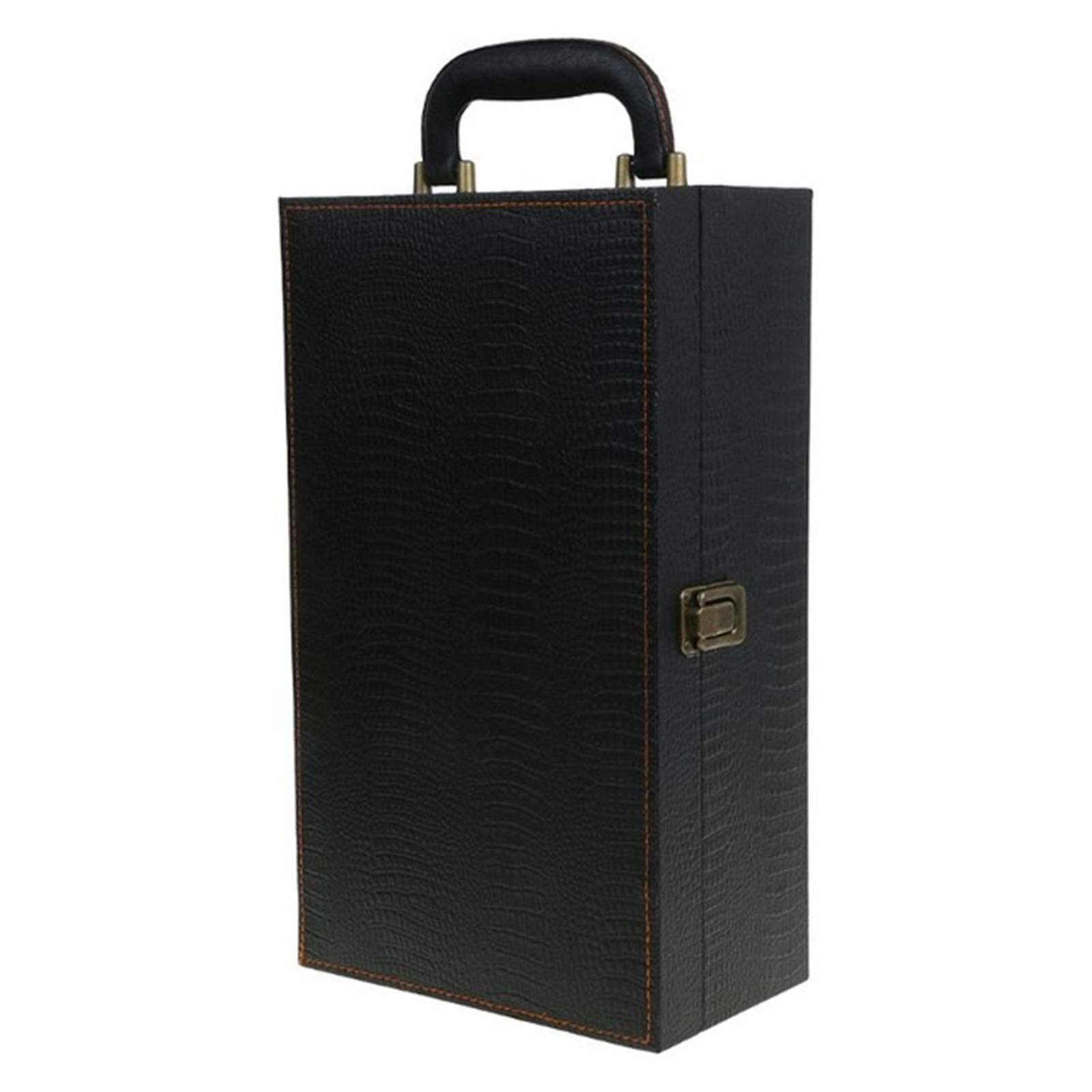 Boîte à Bouteilles de vin, Sac Luxe en Cuir, 2 Sacs fourre-Tout pour Home Bar Decor