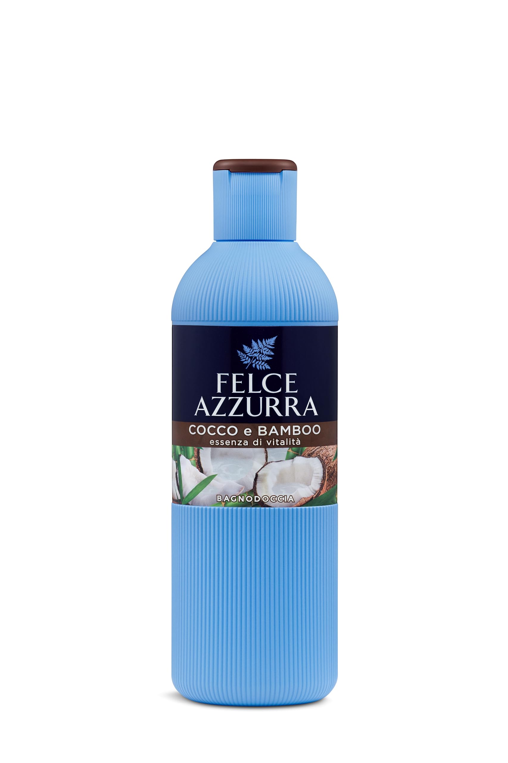 Felce Azzurra Coconut And Bamboo - Vitality Essence Body Wash - For Vitalizing Moments In The Shower - Leaves Skin Hydrated And Pleasantly Scented - Suitable For All Skin Types - 22 Oz