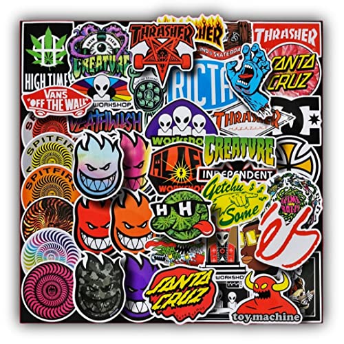 Skateboard Stickers 100 Pack for Electronics and Gear