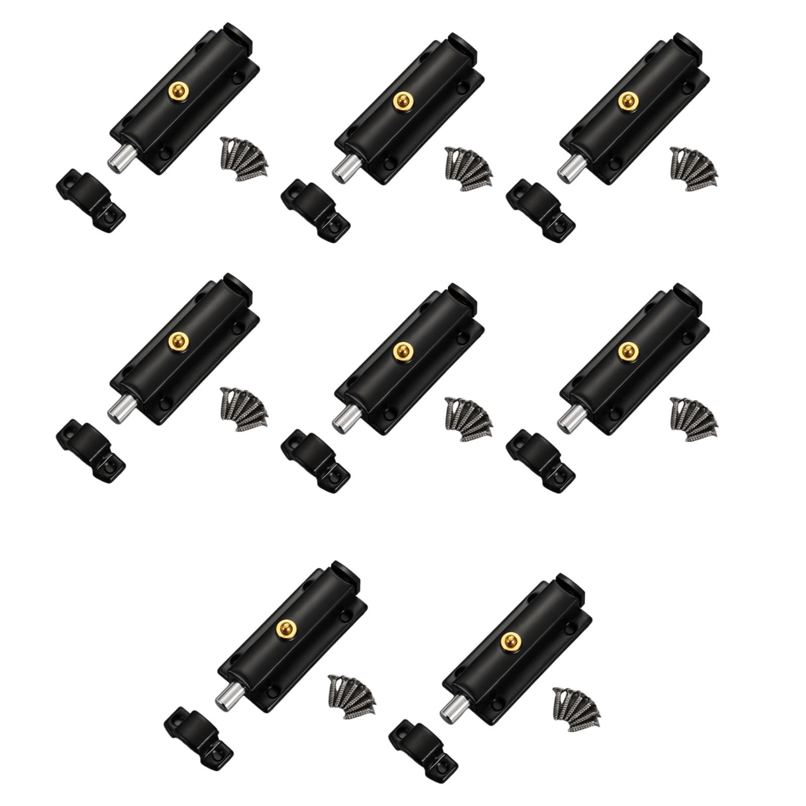 8Pcs Antitheft Security Button Door Hardware Spring Door Latches Thickened Locks Spring Latches Antitheft Security Button Hardware