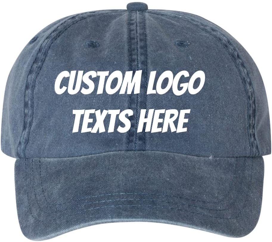 INK STITCH Sp500 Unisex Custom Embroidery Logo Texts Personalized Pigment Dye Baseball Caps