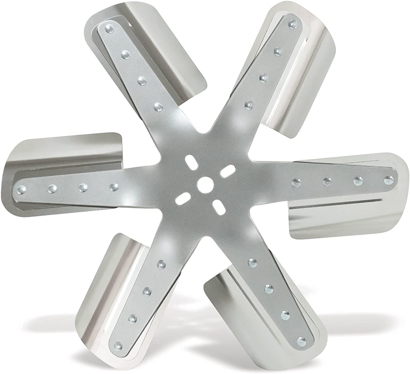 (2218) 18" 6-Blade CCW Belt Driven Flex Fan, Silver