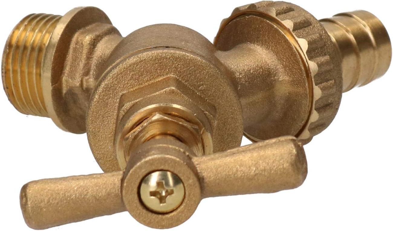 1/2" (15mm) Hose Union Bib Tap Brass Outdoor Water Supply Weather-Resistant