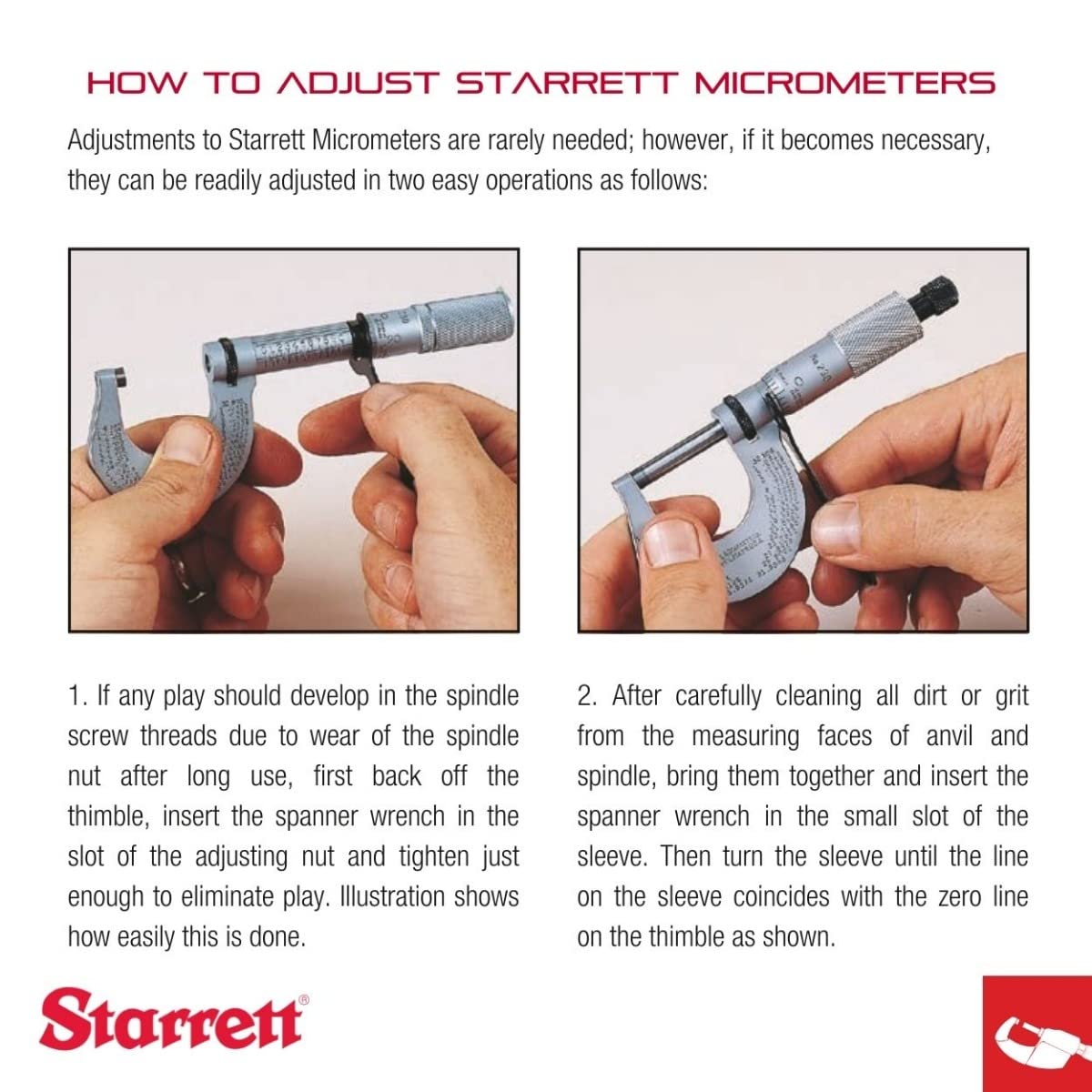 Starrett 486P-8 - Micrometro tipo cuchilla, no giratorio, entrelazado plano, rango de 17,78-20,32 cm, graduación de 0,001 pulgadas