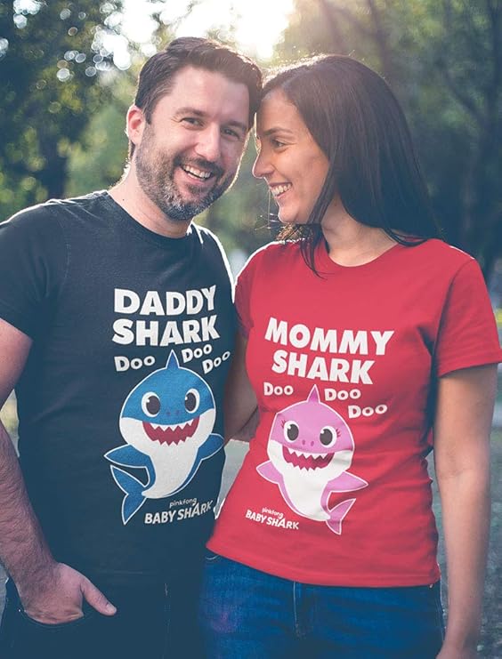 Daddy and baby shark t shirt Outlet
