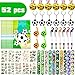JORAKI 52 Pezzi Gadget Calcio Compleanno Bambini, Calcio Fischietti Braccialetti Slap Medaglia d'oro Portachiavi Tatuaggi Sacchetti Regalo Calcio per Ragazzi Regalo Festa Compleanno Bomboniere Bambini