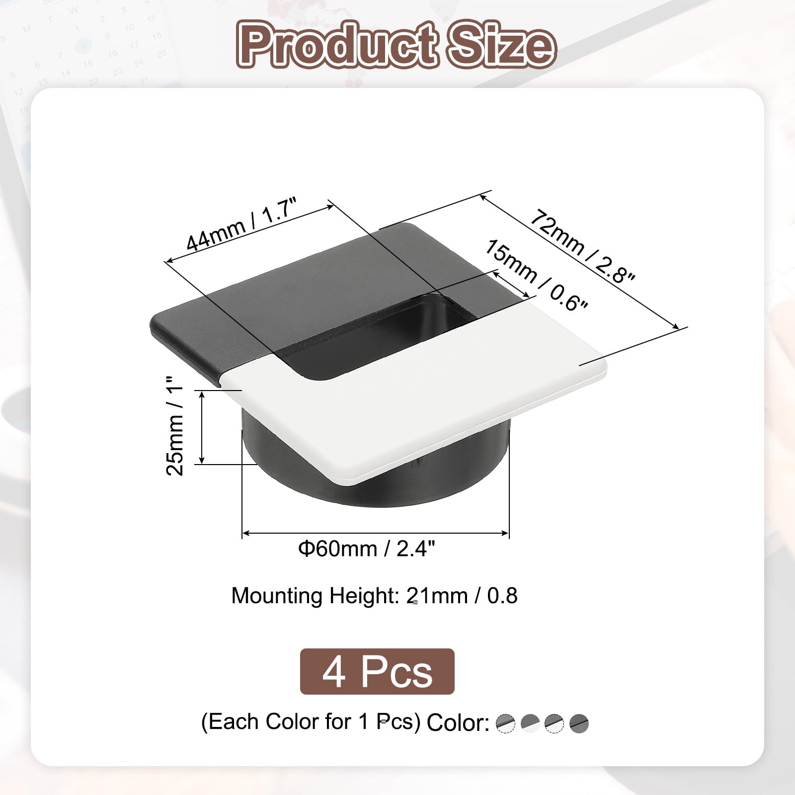PATIKIL 2.4 Inch Desk Grommet - Image 2