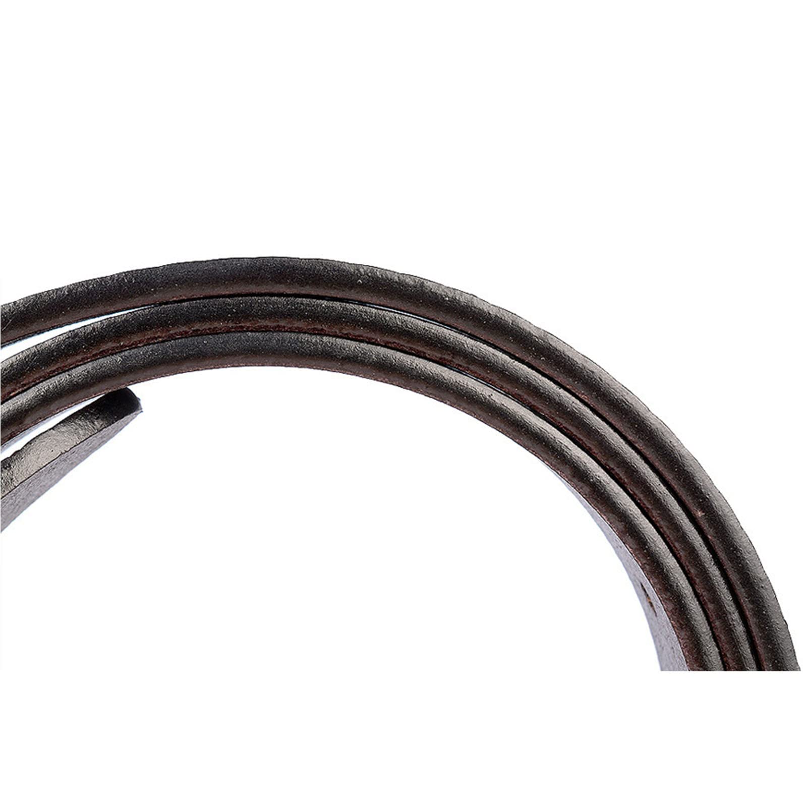 Cinturón De Cuero Con Trinquete For Hombre, Hebilla Deslizante Automática Retro, Estilo Casual