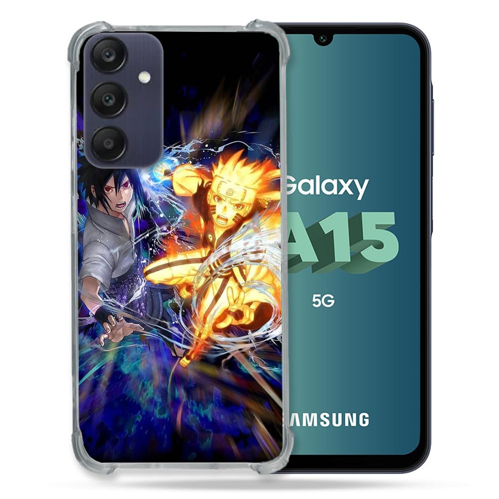 Cokitec Reinforced Case for Samsung Galaxy A15 4G / 5G Manga Naruto VS