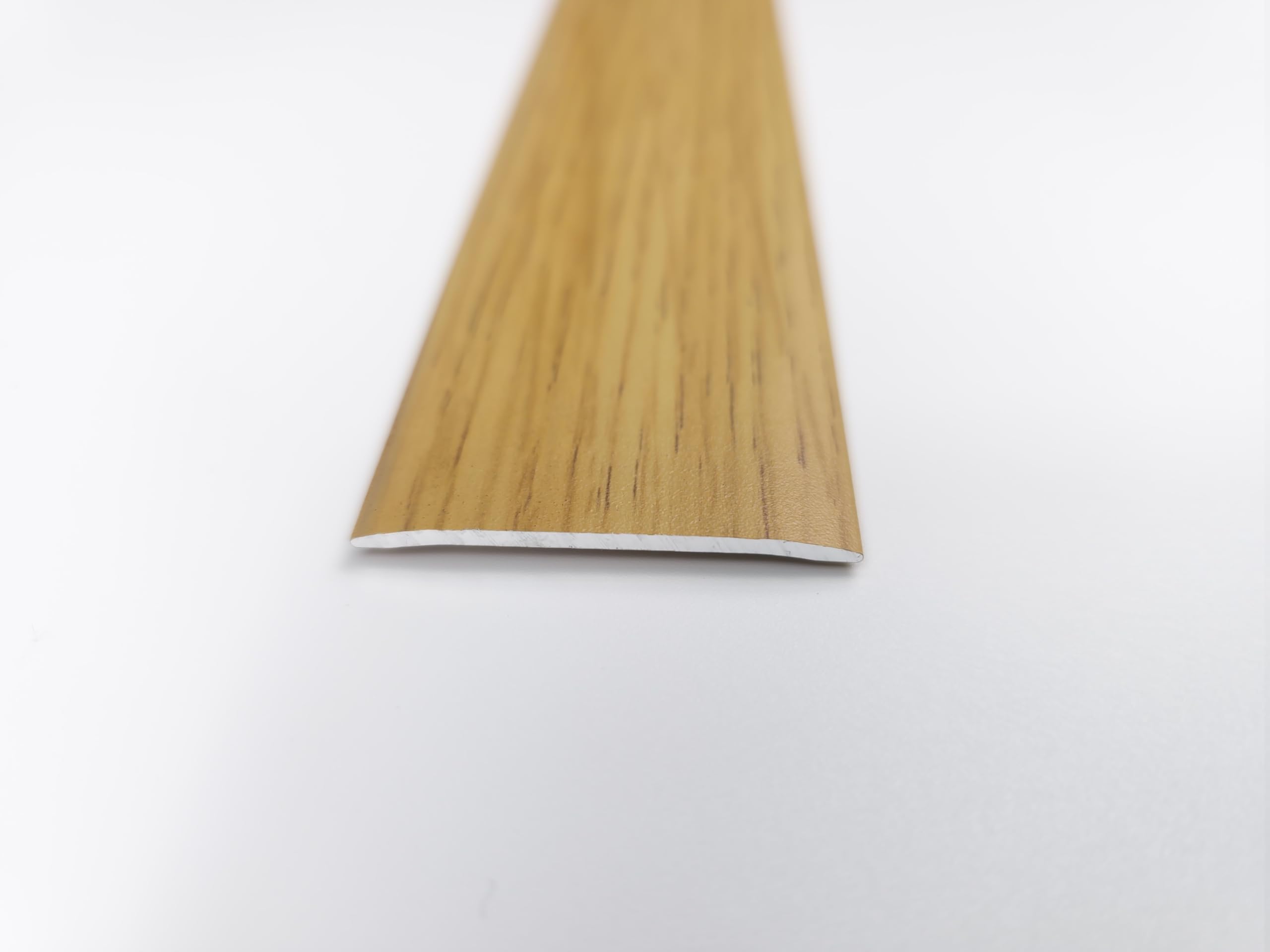 Flat Self-Adhesive Vinyl Door Bar | Cover Trim - 900mm | 37mm Wide Transition Strip | Easy Install Threshold Trim for LVT, Vinyl, Laminate, Wood & Tile Flooring | Durable Finish (Old Oak)