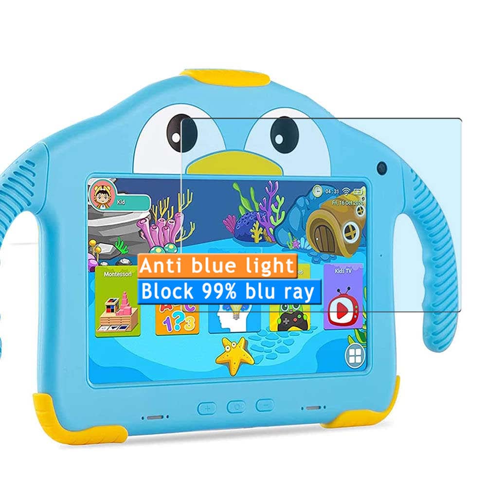 2-Pack Anti Blue Light Screen Protector, compatible with YENOCK MID-1013 MID1013 kids 7" Tablet TPU Film Protectors Sticker [ Not Tempered Glass ]