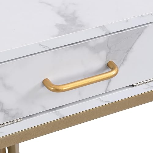 Miniatura 7 de KJNJF0 Estante esquinero con marco de metal de 726 pulgadas de alto con dos cajones estantería esquinera de 4 niveles estante de almacenamiento para