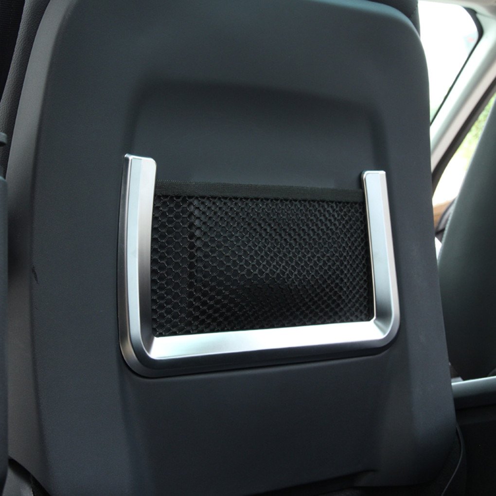 2Pcs/Set Abs Cromato Per Sedile Posteriore Portaoggetti Cover Trim Car Styling Accessori