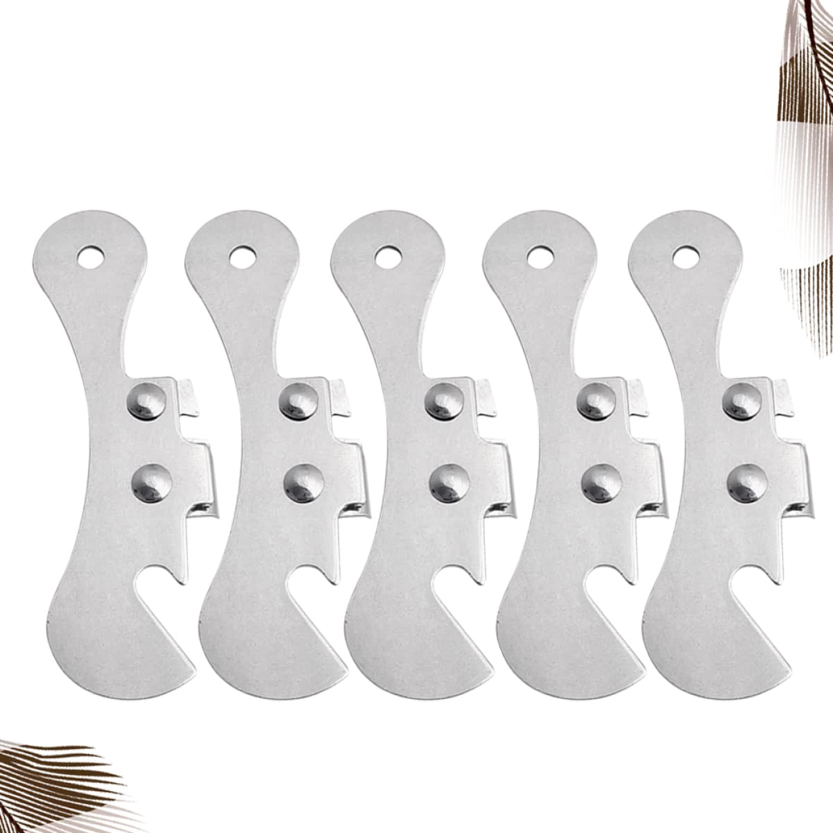 Cabilock 3 Set Apriscatole Manuale Professionale Acciaio Inossidabile Per Lattine E Bottiglie Utensile Ristoranti E Attività All Aperto 5 Pezzi * 3