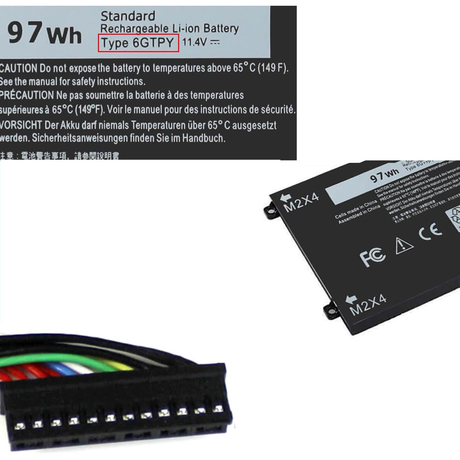 Amazon.co.jp: 6GTPY 11.4V 8333mAh DELL Precision 5520 5530 XPS 15 