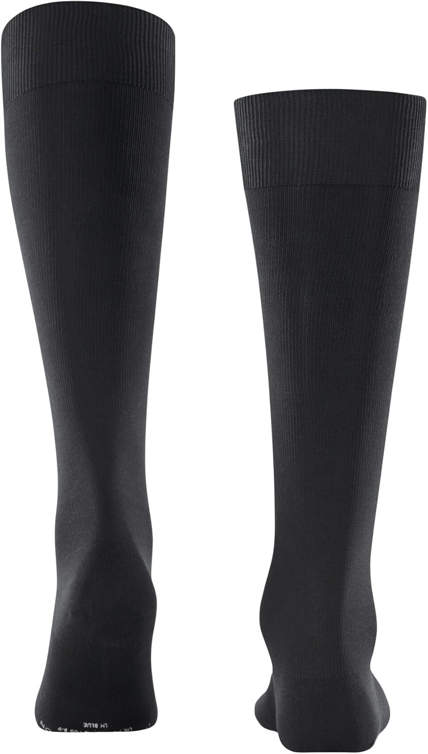 Falke Mens Energizing Cotton Knee High Anthracite EU 43-44 (US Men's 9.5-10.5) One Size