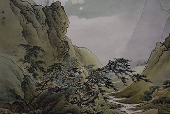 Amazon.co.jp: 複製/橋本雅邦/月夜山水図/風鎮付/大塚巧藝社