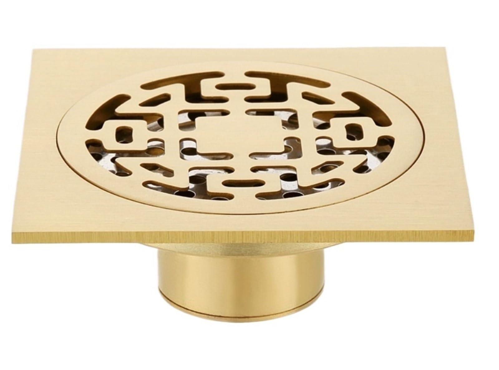 Zlgygleo Gold B 1Pcs Floor Drains Chrome Square Floor Drain Strainer Cover Grate Waste(Gold B)