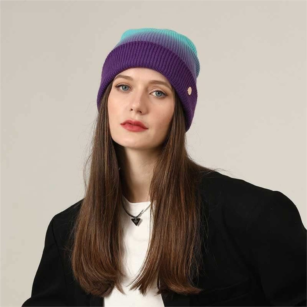 Czapka Ciepłe Czapki Zimowe Damska Czapka Beanie Fuzzy Czapka Zimowa, Czapka Robiona Na Drutach Gruba Czaszka Czapka Narciarska Zimowe Czapki Z Dzianiny Czapki Zimowe