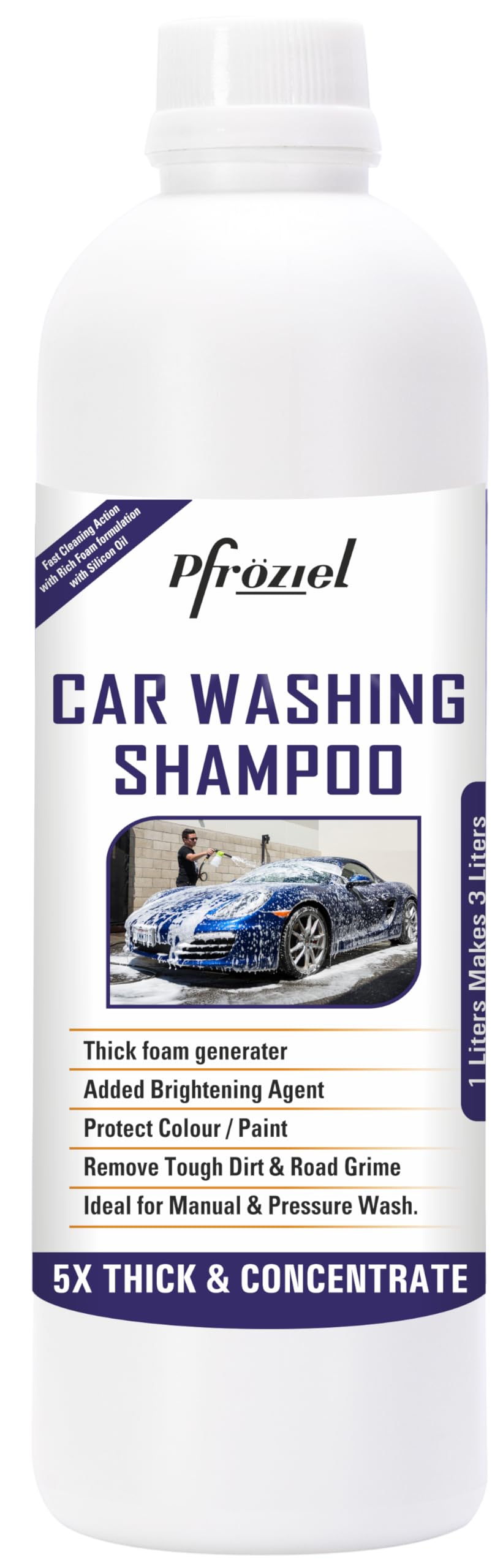Heavy Duty Car Wash Shampoo 500ML | Thick High Foam Wash | Paint Protection, Micro Wax Coating, PH Balanced, Safe on Paint Ideal for Foam Gun, Pressure Wash and Manual Cleaning (Pack of 1)-image-8