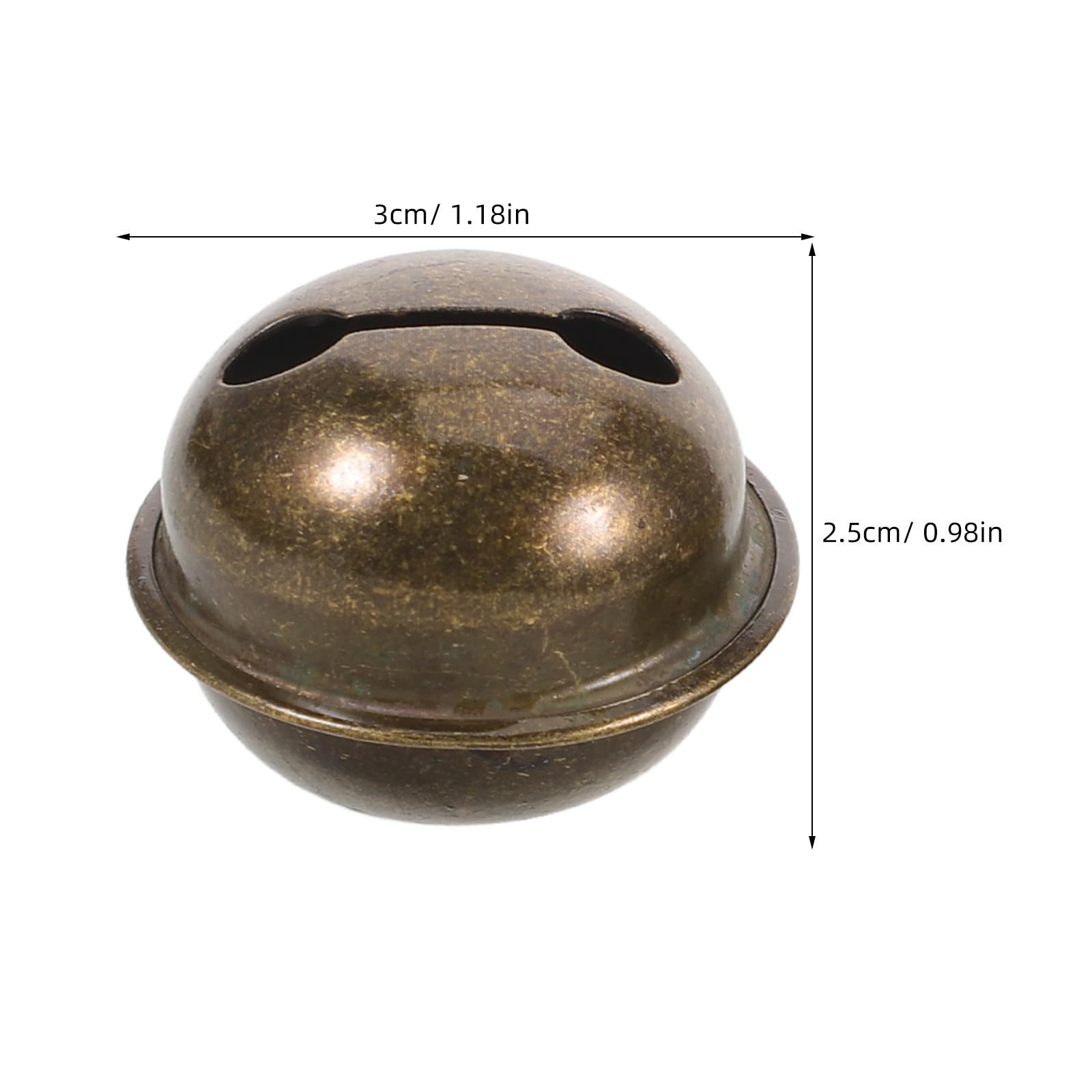 Toyvian 150 Piezas Campana Decorativa Pequeña de Hierro Dorado, Estilo