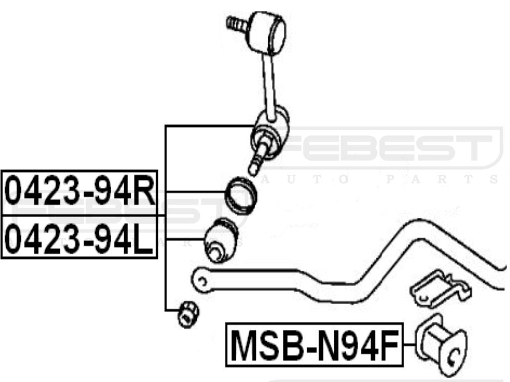 Amazon.com: Mr316227 - Stabilizer/Sway Bar Bushing (FRONT) D23 For 