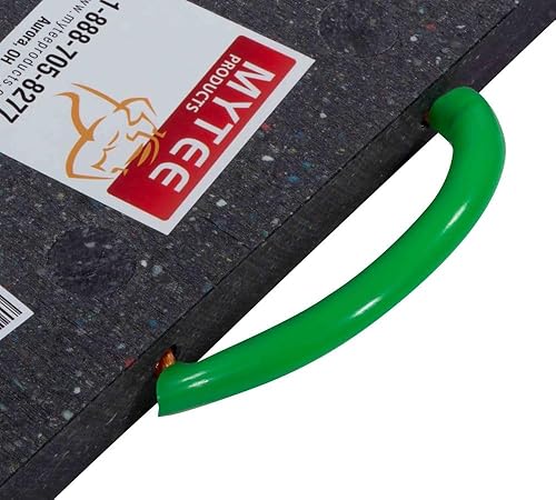 Miniatura 9 de Mytee Products Paquete de 4 almohadillas medianas de 24 x 24 x 1.5 pulgadas, color negro para grúa, camión de remolque