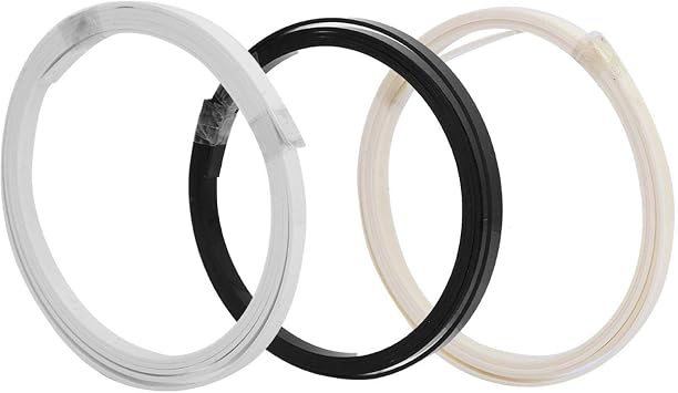3Pcs Guitar Binding Purfling Strips,Binding Purfling Strips Trim for Acoustic Guitars & Classic Guitars