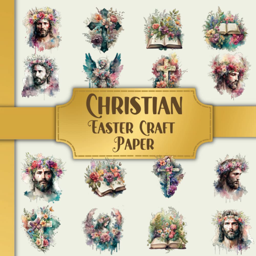 Easter Christian Craft Paper Full Color Easter or Spring Themed Images