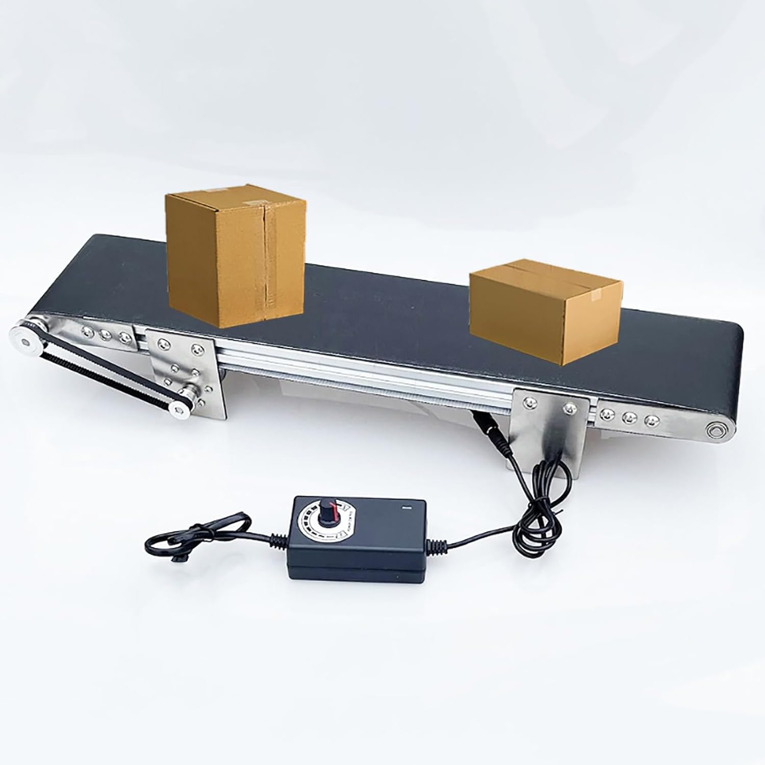 AYCDL Adjustable Speed Electric Conveyor Belt, 50cm Desktop Cargo Lane, Enhances Daily Efficiency, Ideal for Streamlining Work Processes, Compact and Versatile Design