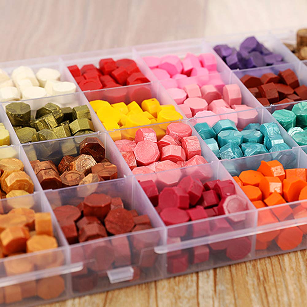 Vintage achteckiges Siegellack-Tabletten-Set mit Löffel Siegelstempel für DIY Scrapbooking Hochzeit dekorative Einladung Sealing-C,China